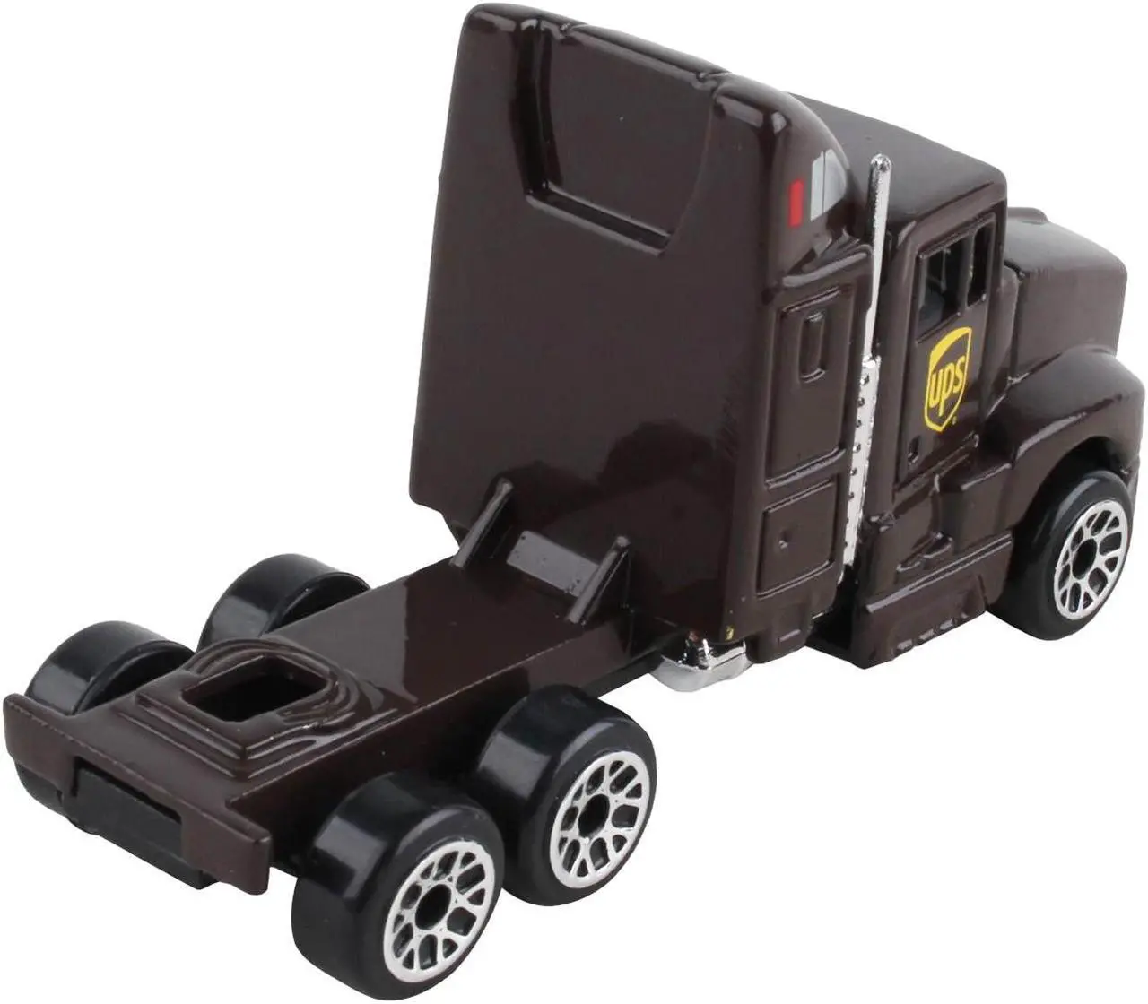 Alt view image 4 of 6 - UPS Truck with Trailer Brown "United Parcel Service" Diecast Model by Daron