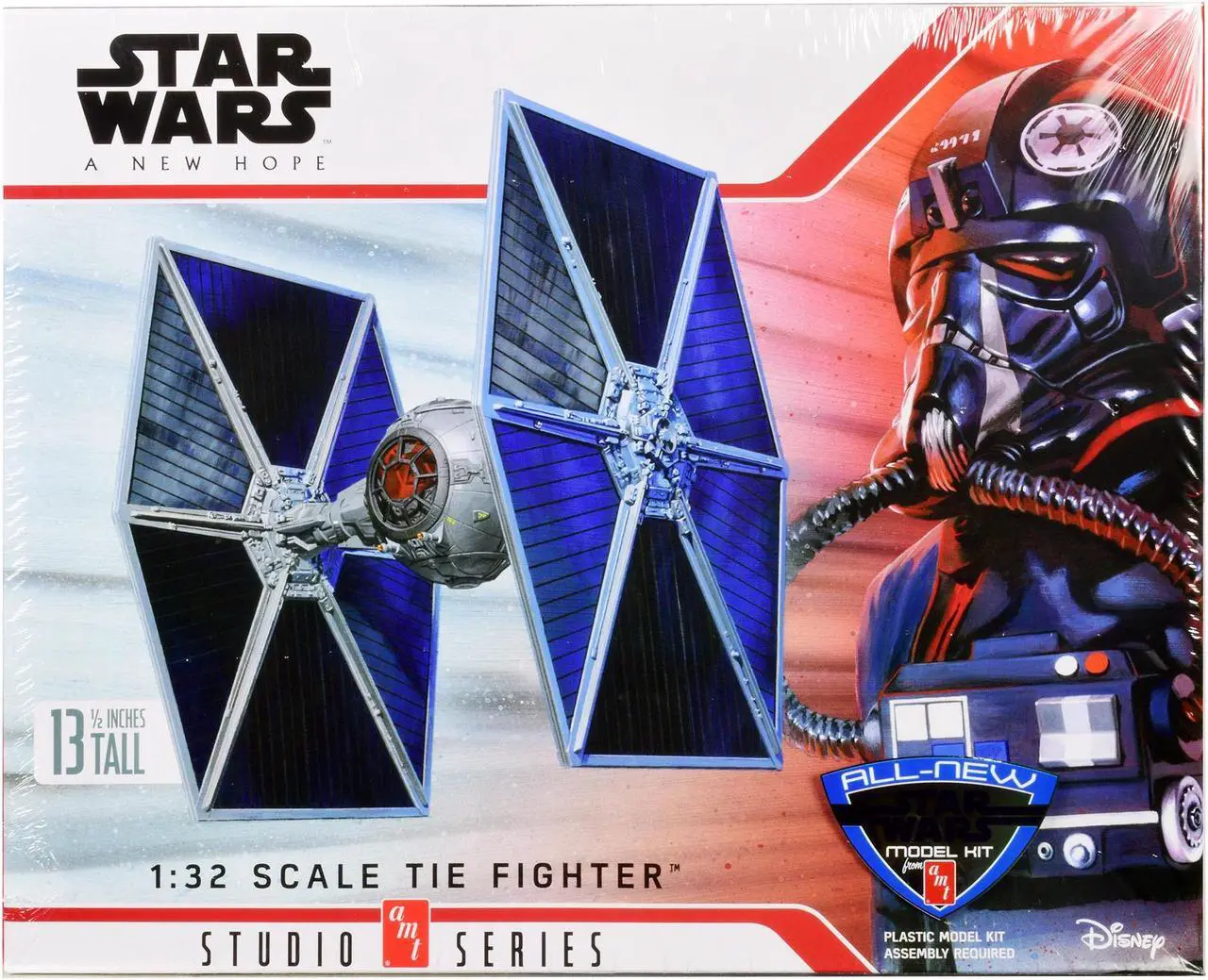 Main image of Skill 2 Model Kit Tie Fighter "Star Wars: Episode IV  A New Hope" (1977) Movie 1/32 Scale Model by AMT
