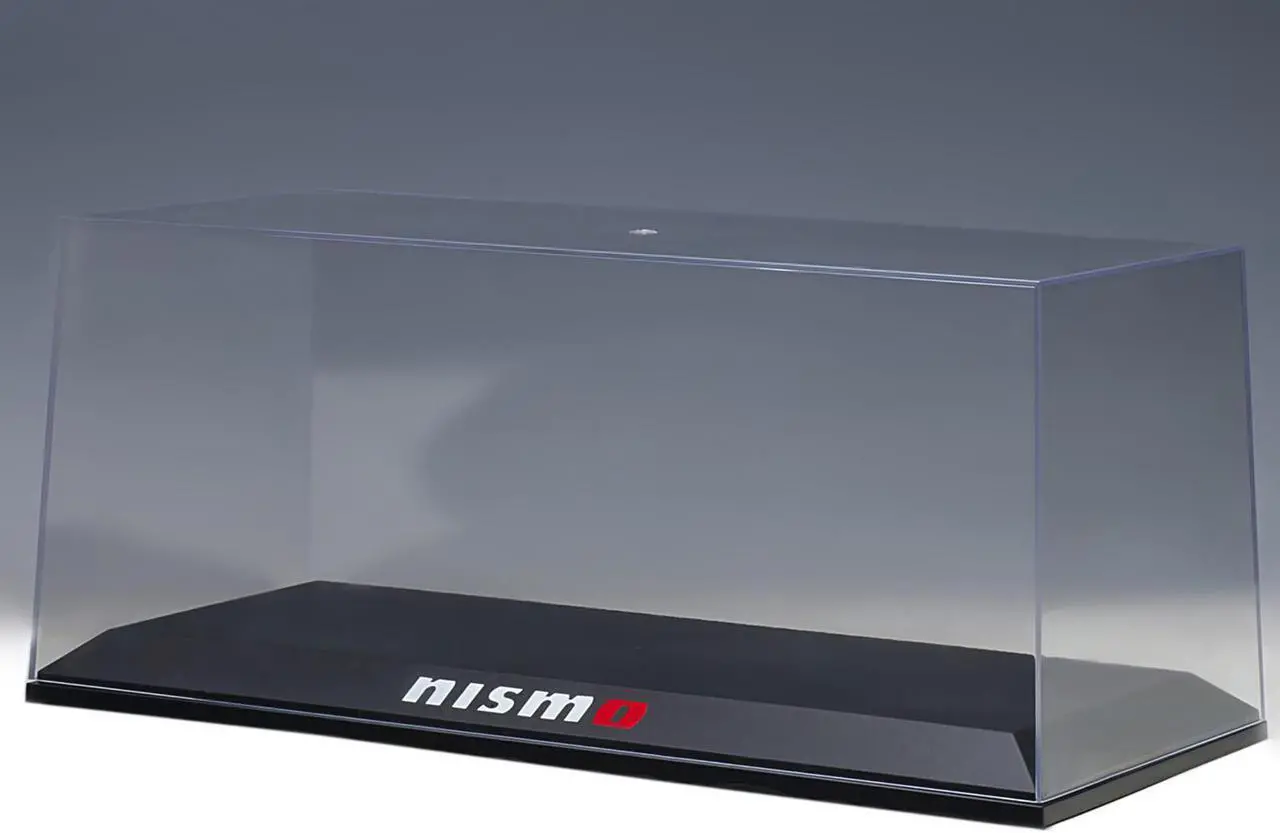 Alt view image 2 of 3 - Collectible Display Show Case with Black Plastic Base "Nismo" for 1/18-1/24 Scale Model Cars by Autoart