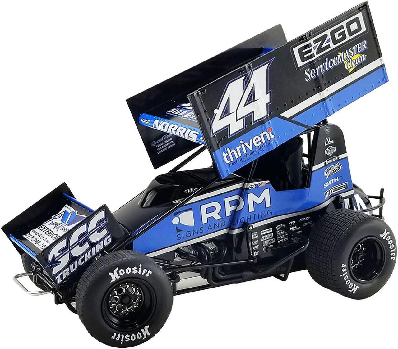 Main image of Winged Sprint Car #44 Dylan Norris "RPM" Gobrecht Motorsports "World of Outlaws" (2023) 1/18 Diecast Model Car by ACME