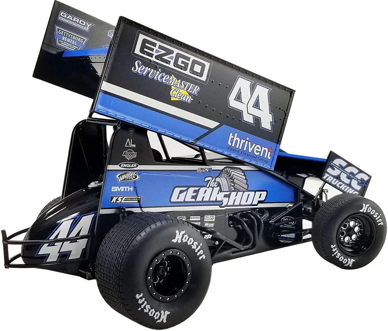Alt view image 5 of 10 - Winged Sprint Car #44 Dylan Norris "RPM" Gobrecht Motorsports "World of Outlaws" (2023) 1/18 Diecast Model Car by ACME
