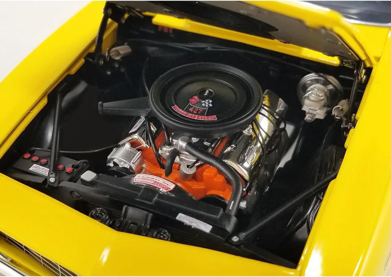 Alt view image 2 of 6 - 1969 Chevrolet Yenko Camaro SC/SS/E Daytona Yellow w/Black & Black Vinyl Top Ltd Ed to 290 pcs 1/18 Die Cast Model Car by ACME