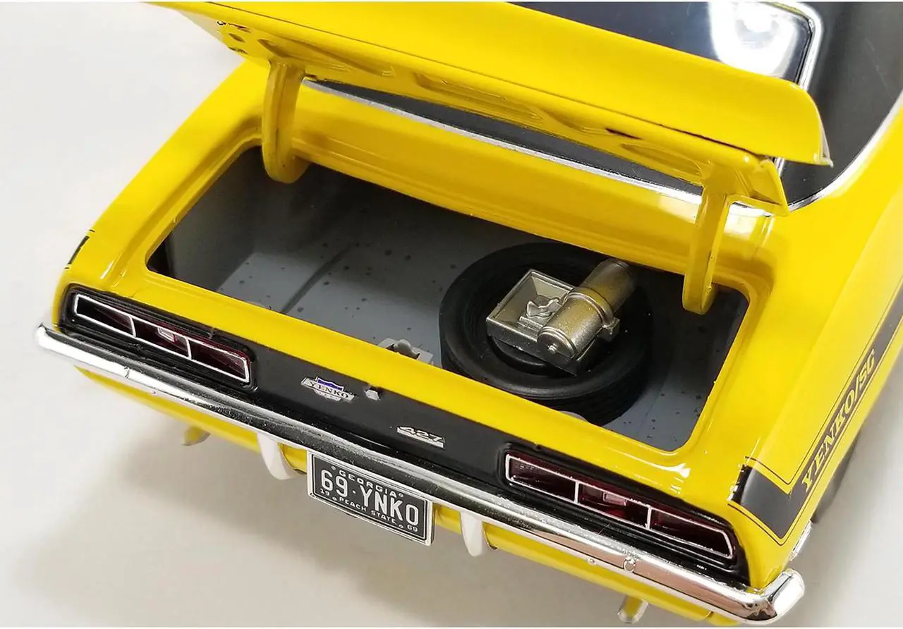 Alt view image 4 of 6 - 1969 Chevrolet Yenko Camaro SC/SS/E Daytona Yellow w/Black & Black Vinyl Top Ltd Ed to 290 pcs 1/18 Die Cast Model Car by ACME