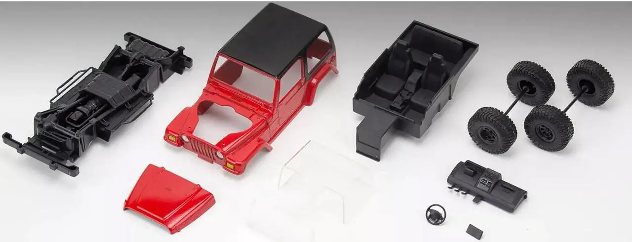 Alt view image 6 of 6 - Level 2 Easy-Click Model Kit Jeep Wrangler Rubicon 1/25 Scale Model by Revell