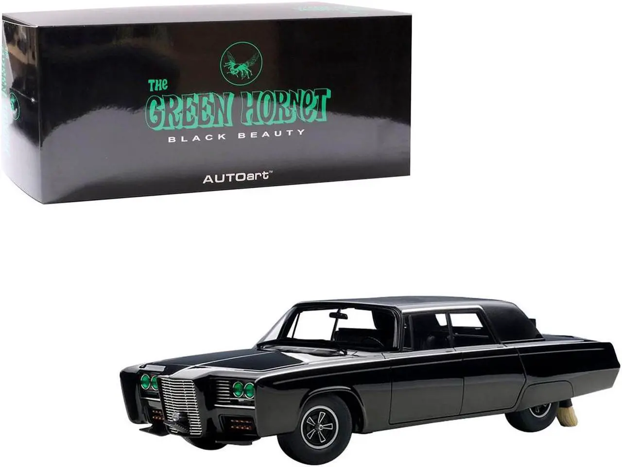 Main image of Black Beauty "The Green Hornet" (1966-1967) TV Series 1/18 Diecast Model Car by Autoart