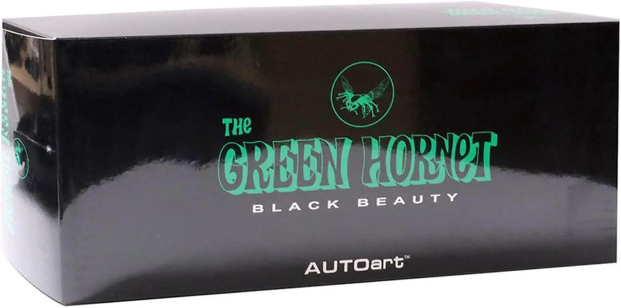 Alt view image 3 of 3 - Black Beauty "The Green Hornet" (1966-1967) TV Series 1/18 Diecast Model Car by Autoart