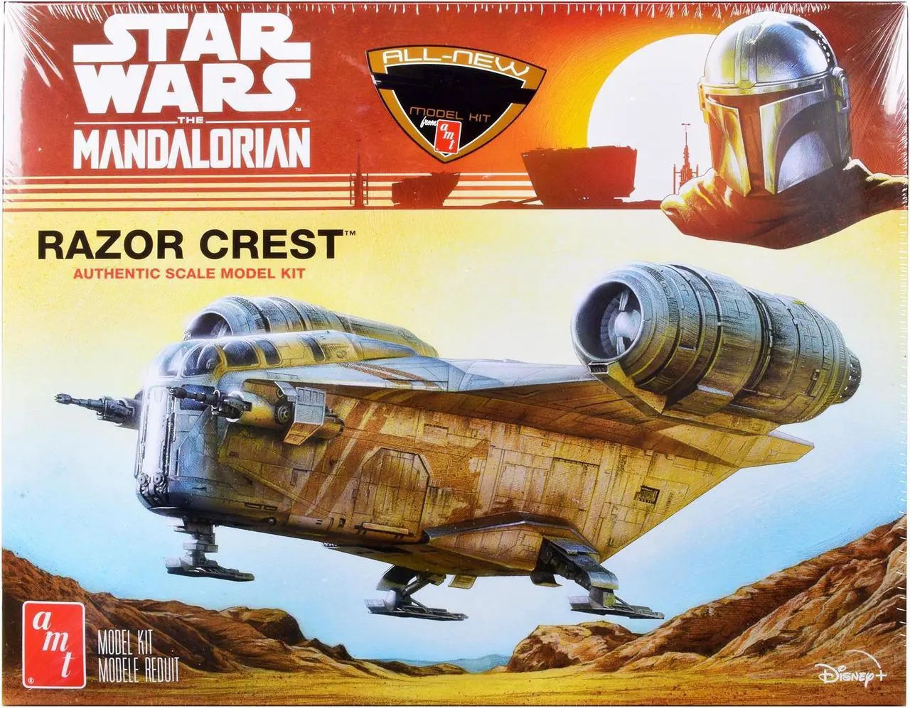 Main image of Skill 2 Model Kit Razor Crest Spaceship "Star Wars: The Mandalorian" 1/72 Scale Model by AMT