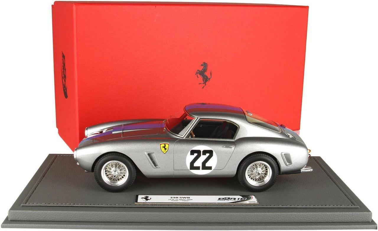 Main image of Ferrari 250 SWB #22 "24 Hours of Le Mans" (1960) with DISPLAY CASE Limited Edition to 96 pieces Worldwide 1/18 Model Car by BBR