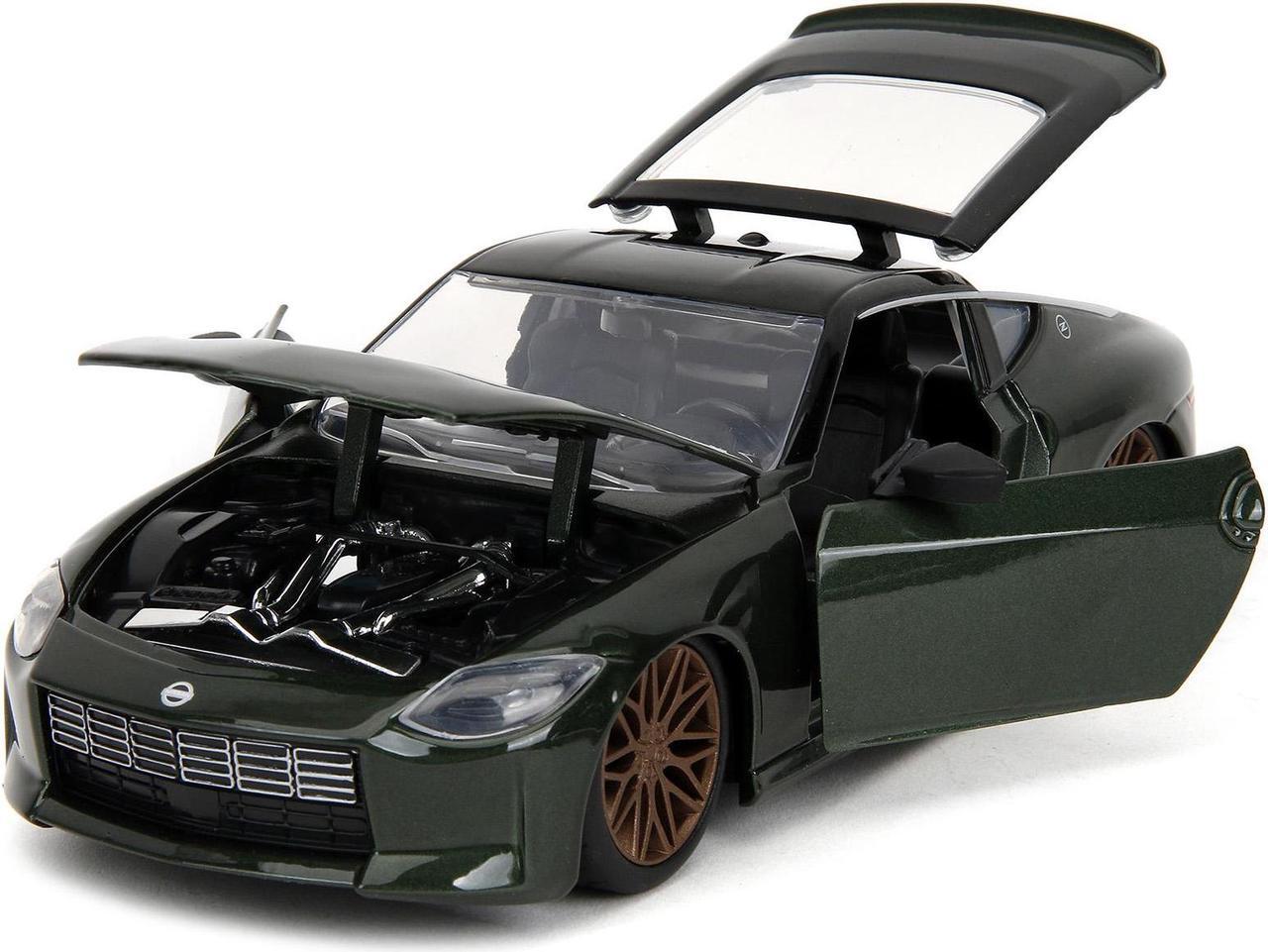 Alt view image 2 of 11 - 2023 Nissan Z Dark Green Metallic with Black Top "Fast X" (2023) Movie "Fast & Furious" Series 1/24 Diecast Model Car by Jada