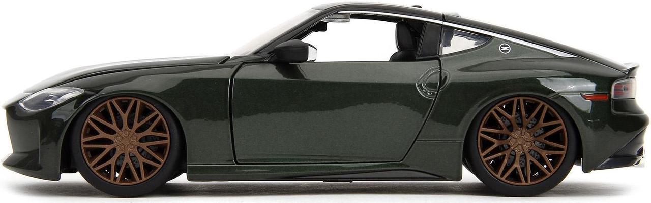 Alt view image 4 of 11 - 2023 Nissan Z Dark Green Metallic with Black Top "Fast X" (2023) Movie "Fast & Furious" Series 1/24 Diecast Model Car by Jada