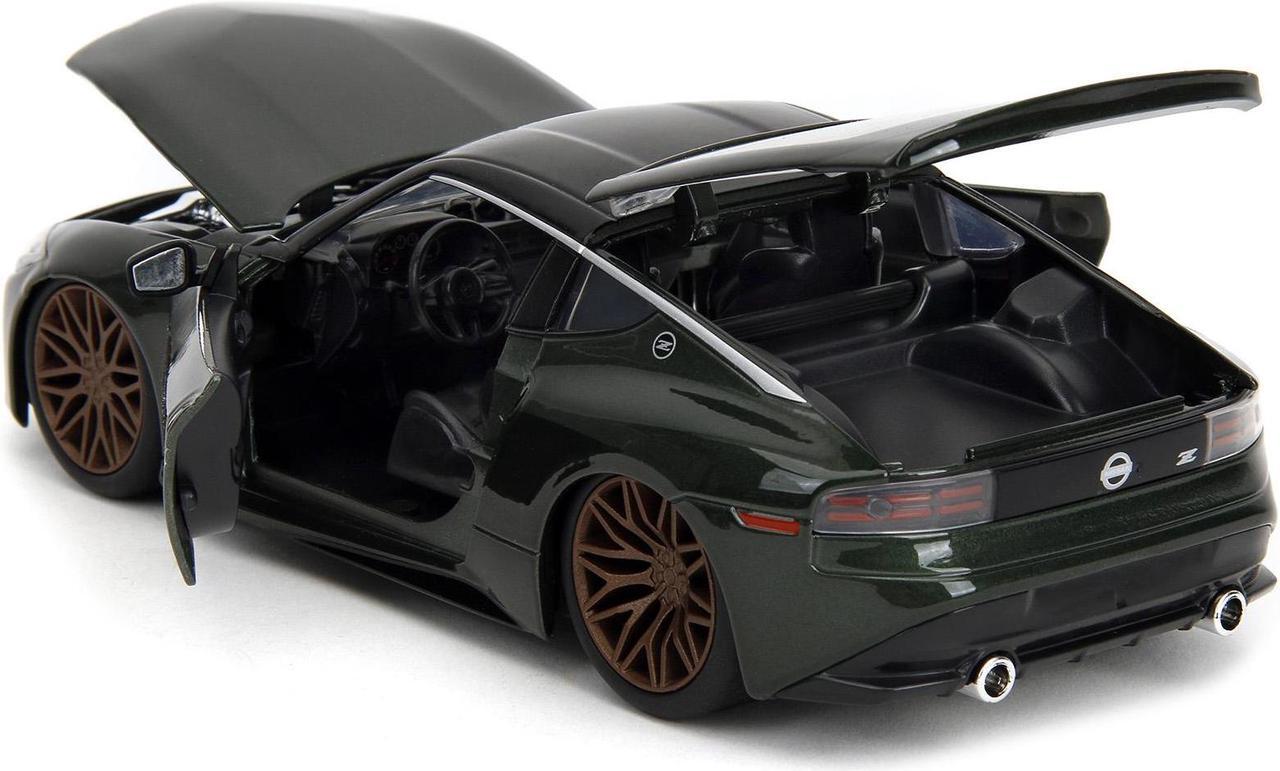 Alt view image 5 of 11 - 2023 Nissan Z Dark Green Metallic with Black Top "Fast X" (2023) Movie "Fast & Furious" Series 1/24 Diecast Model Car by Jada