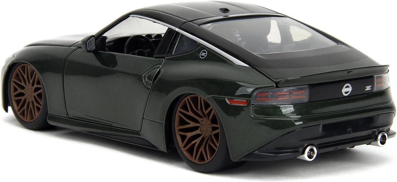 Alt view image 6 of 11 - 2023 Nissan Z Dark Green Metallic with Black Top "Fast X" (2023) Movie "Fast & Furious" Series 1/24 Diecast Model Car by Jada