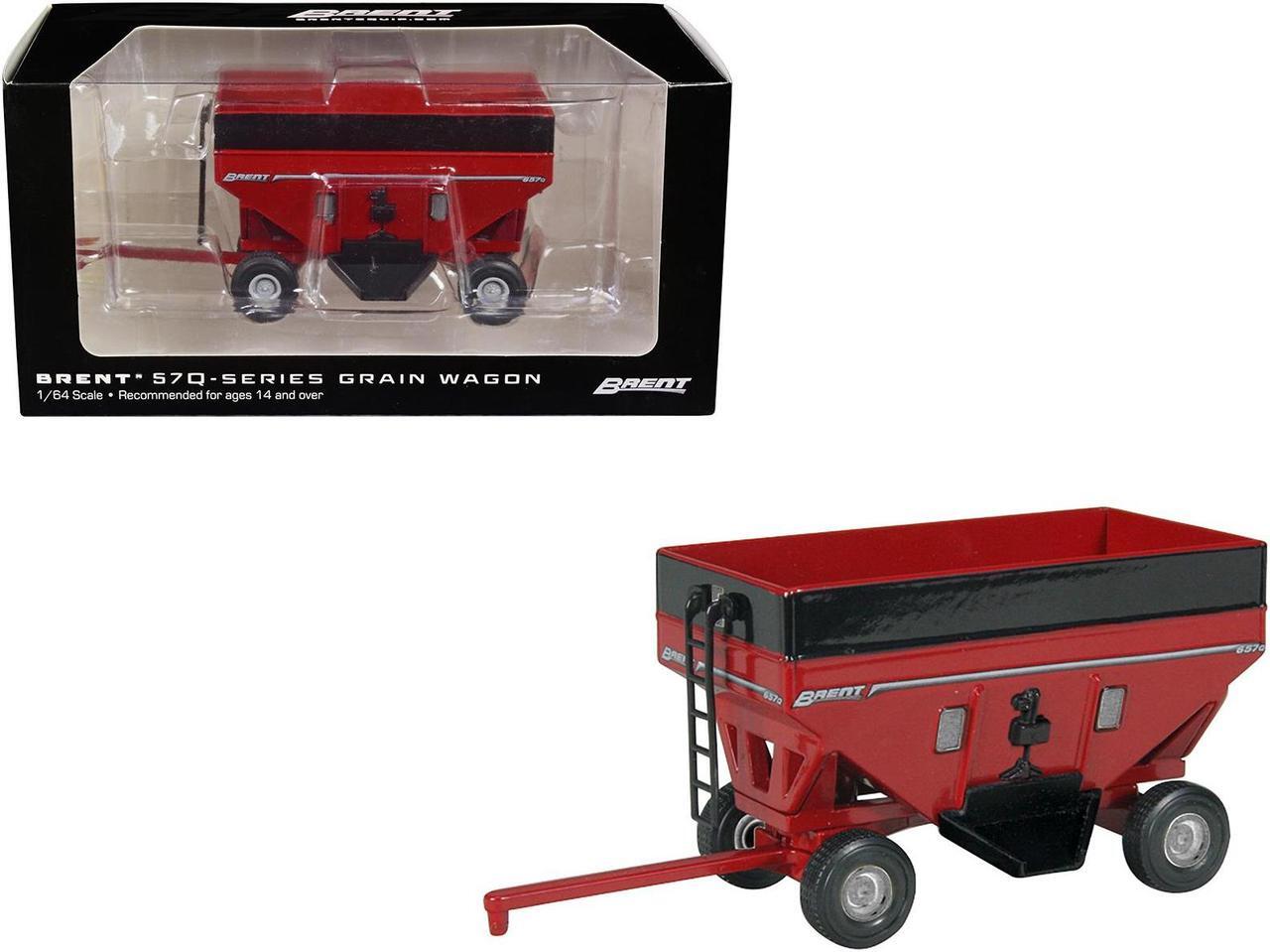 Main image of Brent 657Q Grain Train Wagon Red 1/64 Diecast Model by SpecCast