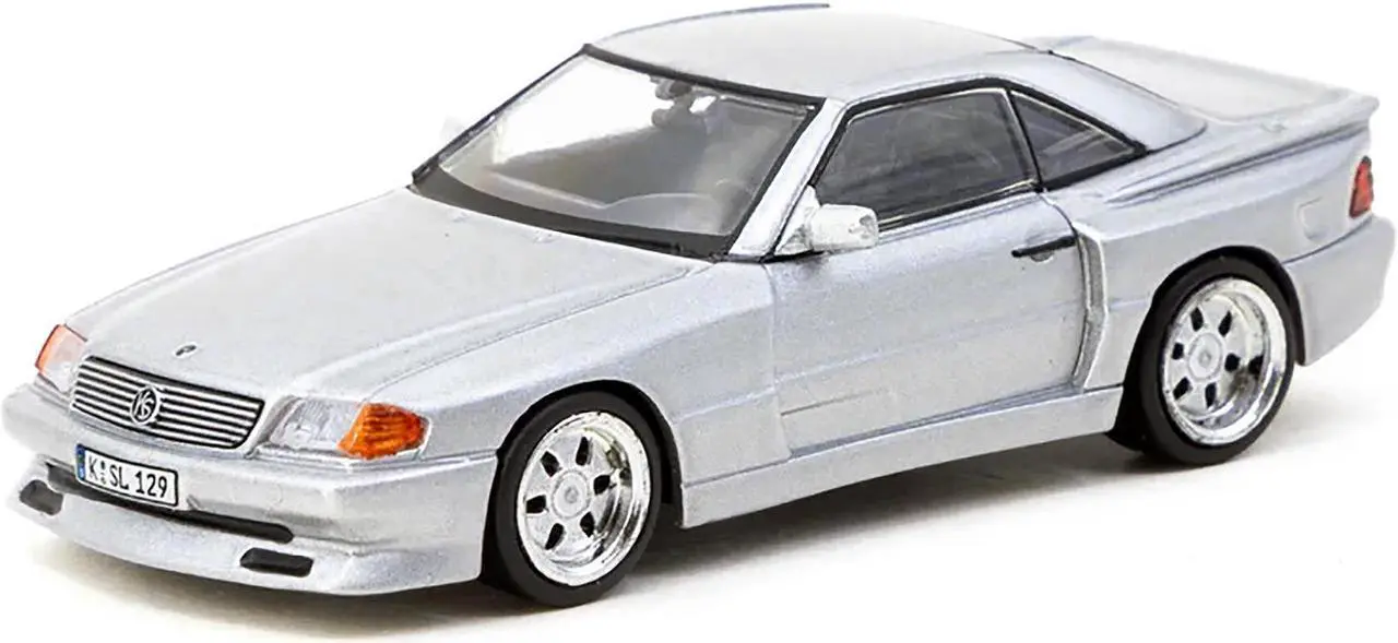 Alt view image 4 of 6 - Mercedes-Benz SL 500 Koenig Specials Silver Metallic "Global64" Series 1/64 Diecast Model Car by Tarmac Works