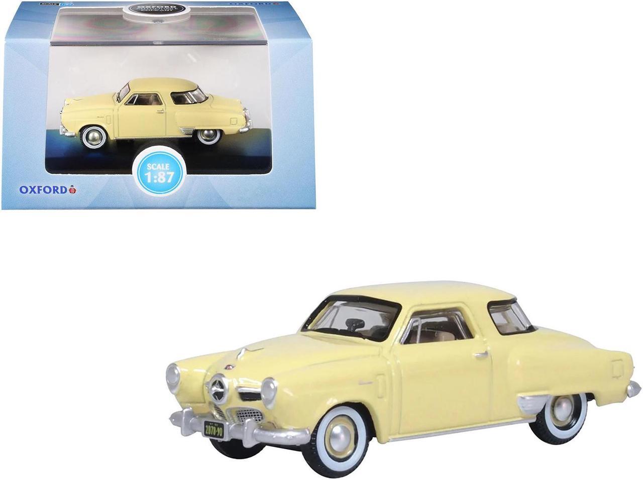 Main image of 1950 Studebaker Champion Starlight Coupe Tulip Cream 1/87 (HO) Scale Diecast Model Car by Oxford Diecast
