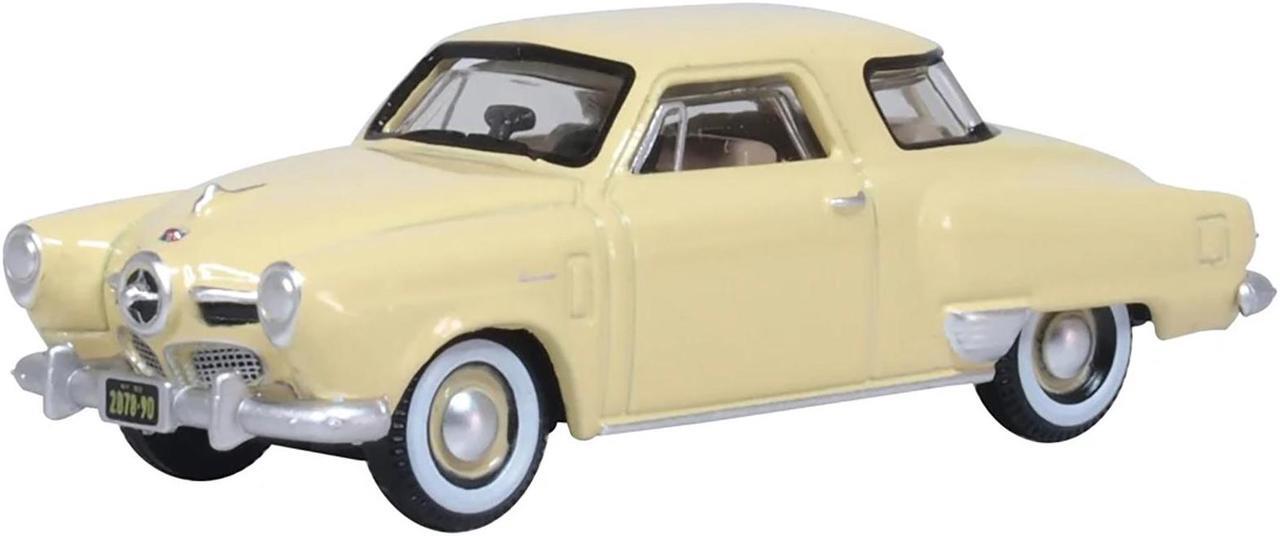 Alt view image 2 of 6 - 1950 Studebaker Champion Starlight Coupe Tulip Cream 1/87 (HO) Scale Diecast Model Car by Oxford Diecast