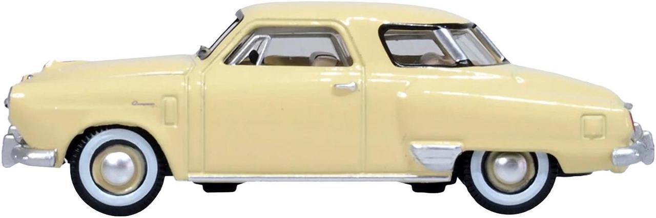 Alt view image 3 of 6 - 1950 Studebaker Champion Starlight Coupe Tulip Cream 1/87 (HO) Scale Diecast Model Car by Oxford Diecast