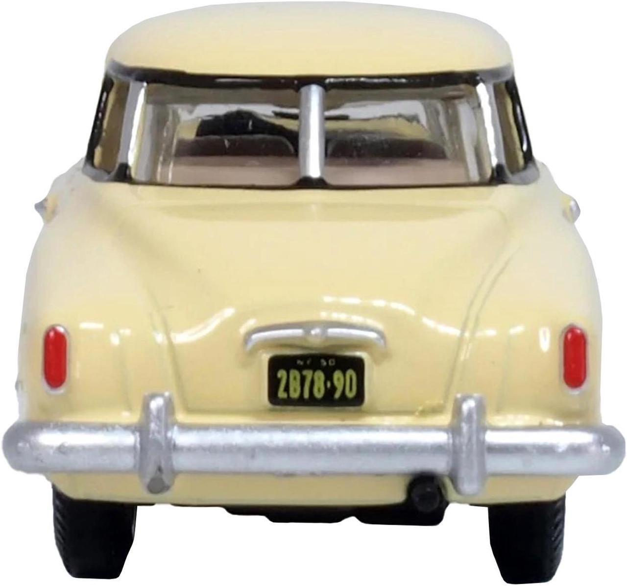 Alt view image 5 of 6 - 1950 Studebaker Champion Starlight Coupe Tulip Cream 1/87 (HO) Scale Diecast Model Car by Oxford Diecast