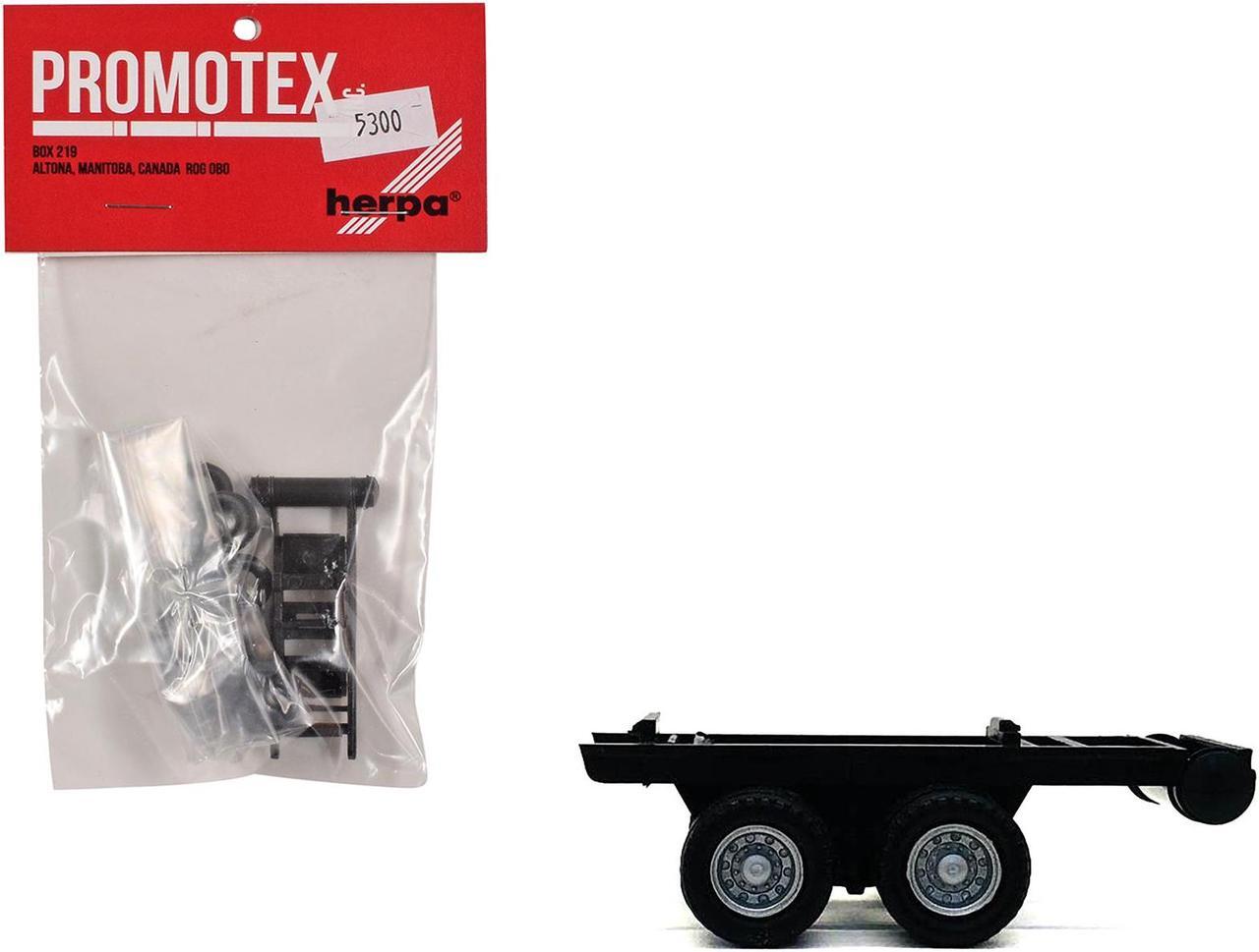 Alt view image 6 of 9 - Dual Axle Trailer Chassis 1/87 (HO) Plastic Model by Promotex