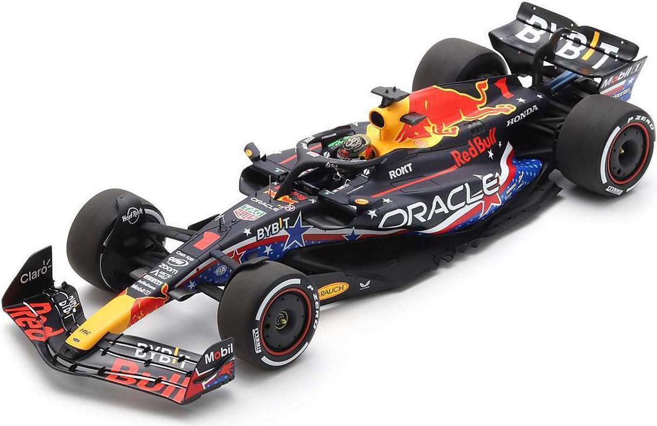 Alt view image 2 of 6 - Red Bull Racing RB19 #1 "Oracle" Winner F1 "United States GP" (2023) and Acrylic Display Case  1/18 Model Car by Spark