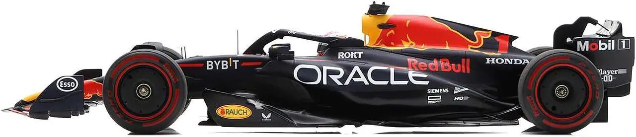 Alt view image 3 of 6 - Red Bull Racing RB19 #1 "Oracle" Winner "40th Career Win" F1 "Spanish GP" (2023) and Display Case 1/18 Model Car by Spark