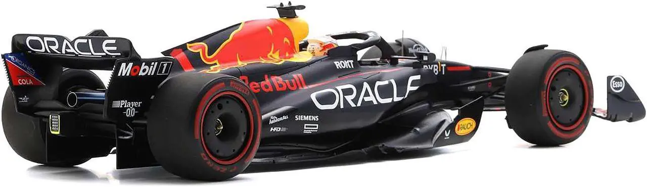 Alt view image 4 of 6 - Red Bull Racing RB19 #1 "Oracle" Winner "40th Career Win" F1 "Spanish GP" (2023) and Display Case 1/18 Model Car by Spark
