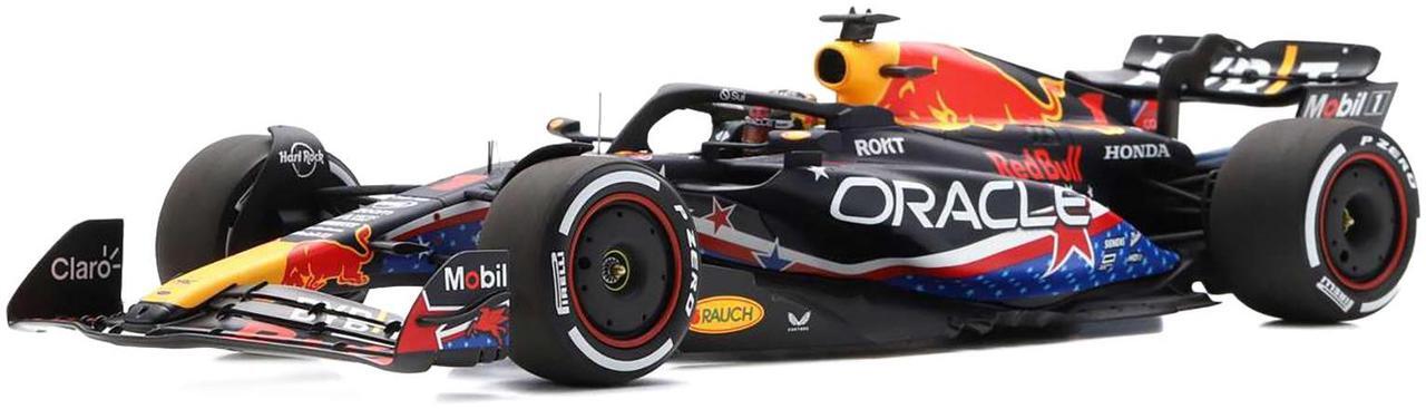 Alt view image 5 of 6 - Red Bull Racing RB19 #1 "Oracle" Winner F1 "United States GP" (2023) and Acrylic Display Case  1/18 Model Car by Spark