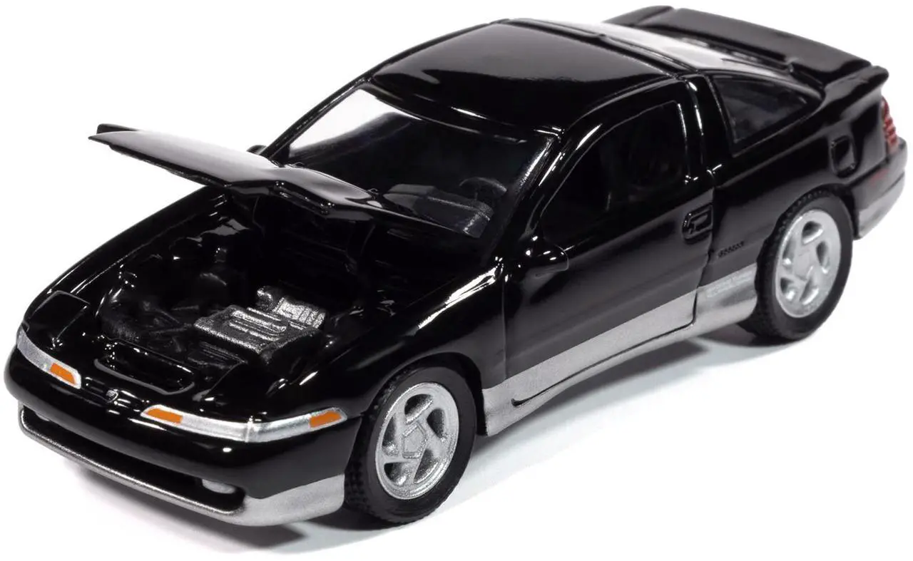 Alt view image 3 of 6 - 1990 Eagle Talon TSi Black with Sun Roof "Import Legends" Series 1/64 Diecast Model Car by Auto World