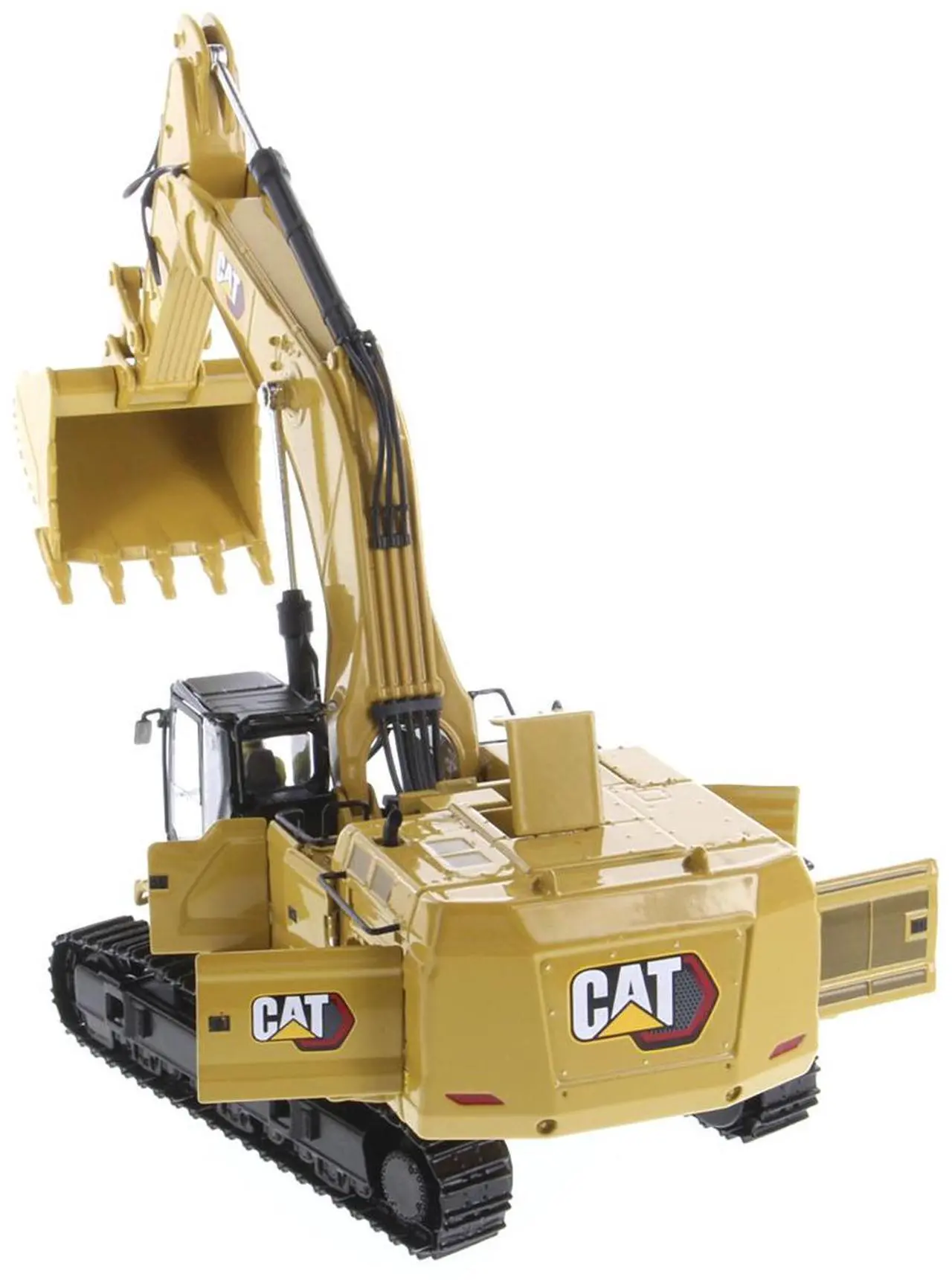 Alt view image 4 of 6 - CAT Caterpillar 395 Next Generation Hydraulic Excavator "Mass Excavation Version" Yellow 1/50 Diecast Model by Diecast Masters