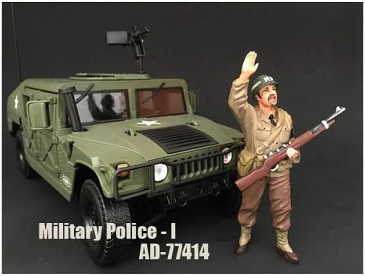 Alt view image 2 of 6 - WWII Military Police Figure I For 1:18 Scale Models by American Diorama