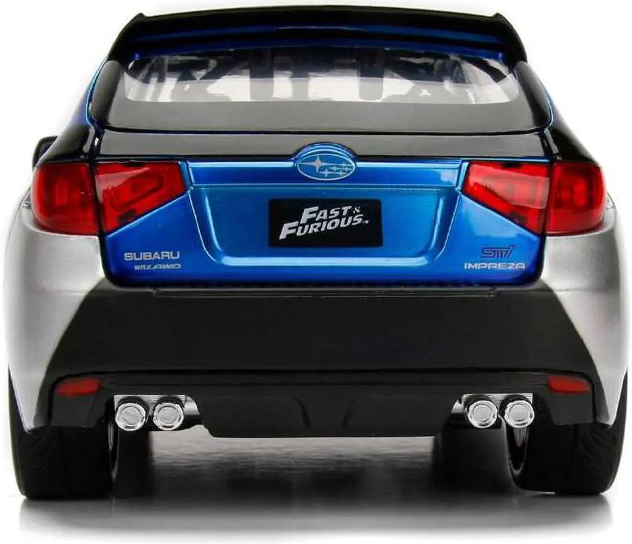 Alt view image 7 of 8 - Brian's Subaru Impreza WRX STI "Fast & Furious" Movie 1/24 Diecast Model Car by Jada