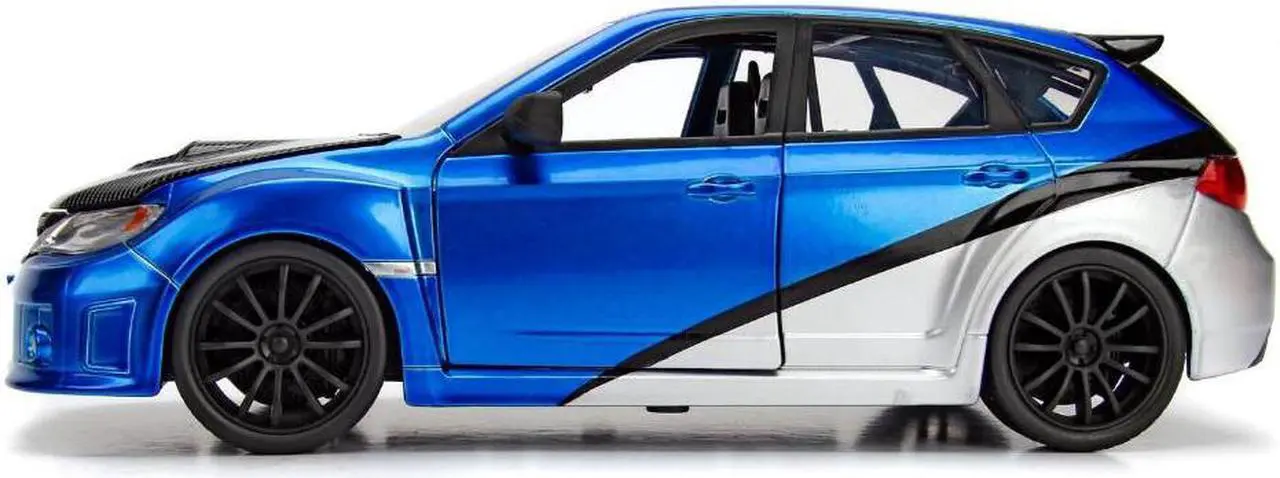 Alt view image 5 of 8 - Brian's Subaru Impreza WRX STI "Fast & Furious" Movie 1/24 Diecast Model Car by Jada