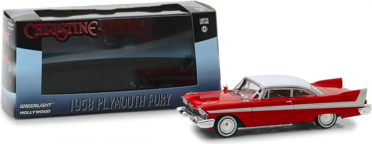 Main image of 1958 Plymouth Fury Red "Christine" (1983) Movie 1/43 Diecast Model Car by Greenlight