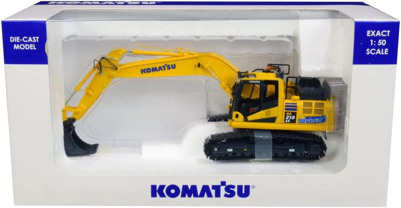 Alt view image 10 of 10 - Komatsu HB215LC-3 Hybrid Tracked Excavator 1/50 Diecast Model by Universal Hobbies