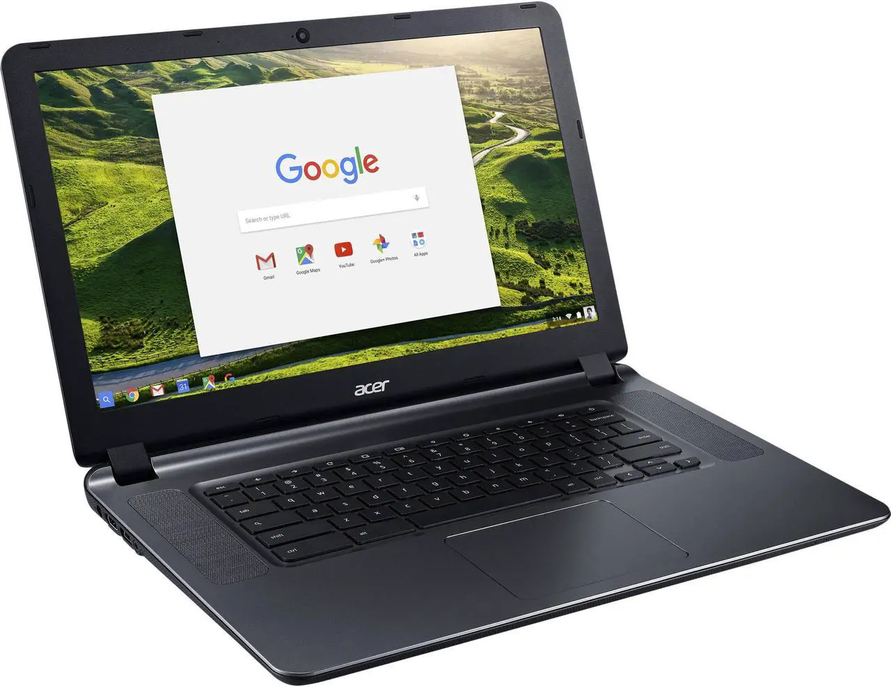 Alt view image 2 of 7 - Acer Cb3-532-C4Zz 15.6" Chromebook Intel Celeron 1.6GHz 4GB 32GB Flash Chrome OS