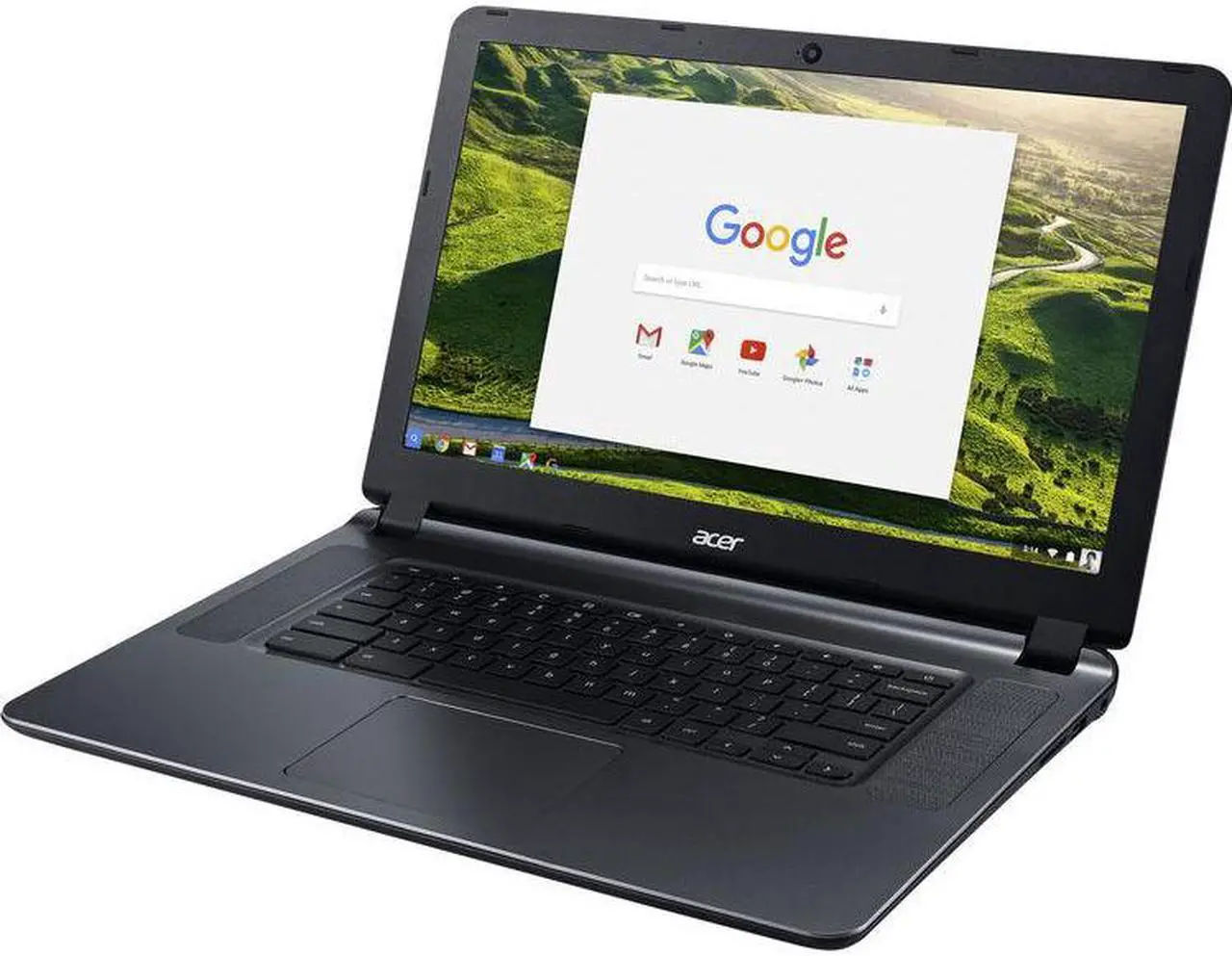 Alt view image 3 of 7 - Acer Cb3-532-C4Zz 15.6" Chromebook Intel Celeron 1.6GHz 4GB 32GB Flash Chrome OS