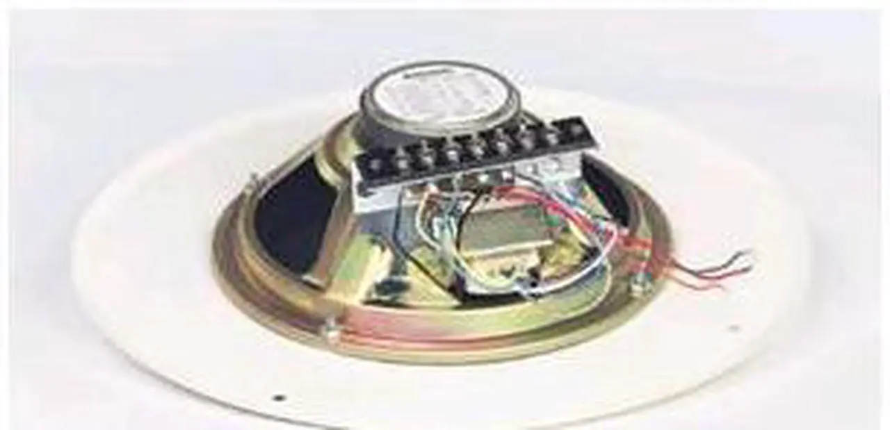 Alt view image 11 of 11 - Bogen Ceiling Speaker, 4 - 1/8 Watt, 25/70V AC, 8" Diameter, Off White