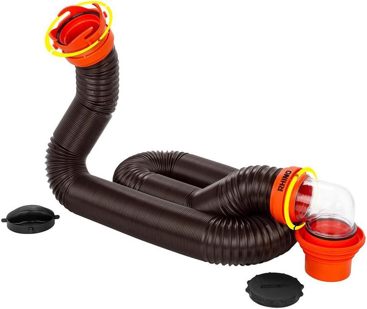 Alt view image 8 of 10 - Camco 15 Ft. RhinoFlex RV Sewer Kit 39761