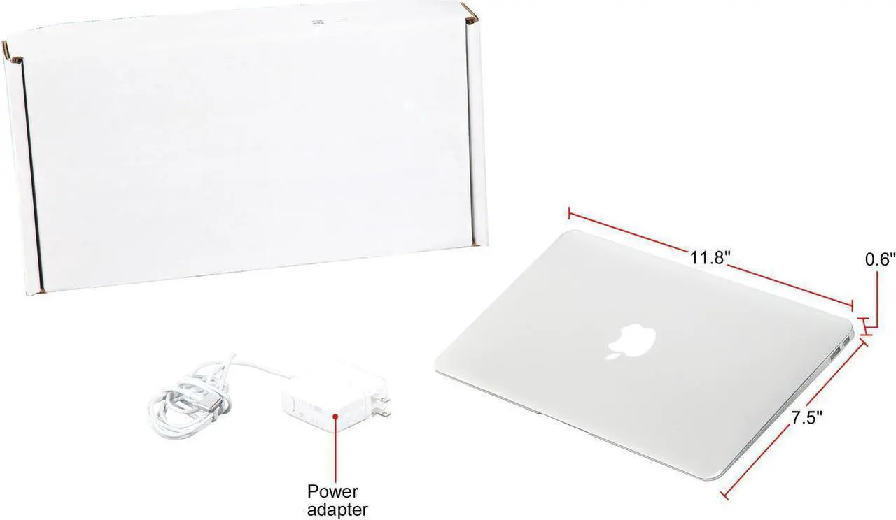 Alt view image 5 of 5 - Apple MacBook Air 11.6" (Core i5, 1.4GHz, 4GB RAM, 256GB SSD)  MD711LL/B  macOS  Ultra-Portable