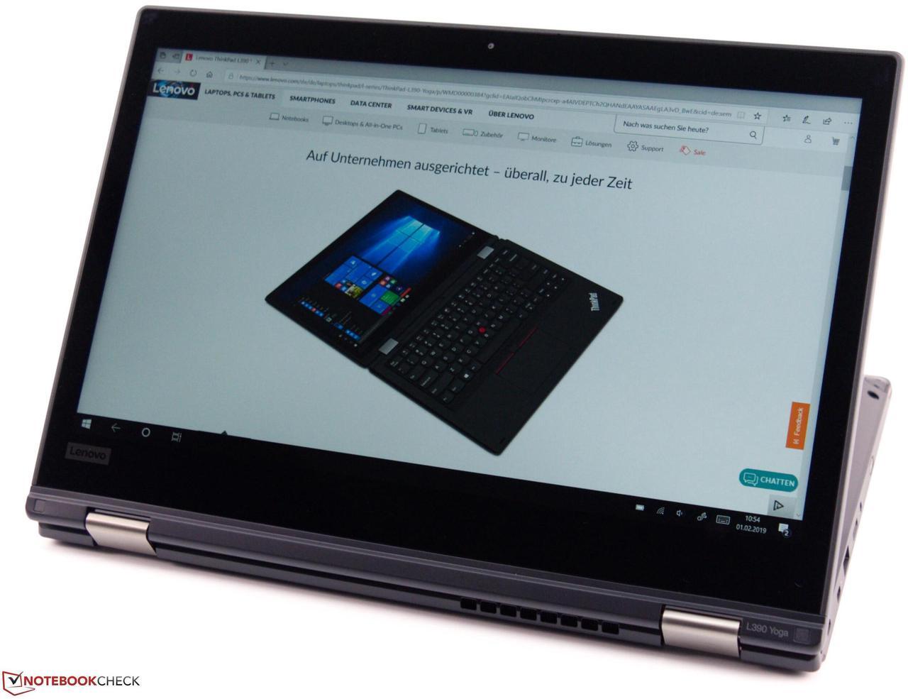 Alt view image 2 of 6 - Lenovo ThinkPad L390 Yoga 13.3" Core i5-8265U 1.6GHz 8GB RAM 256GB SSD 20NUS0U
