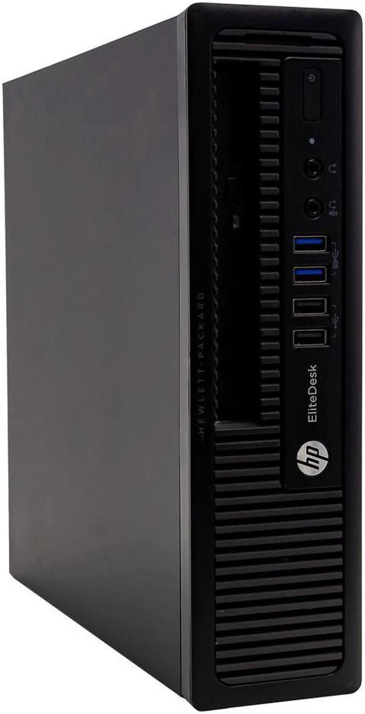 Alt view image 2 of 5 - HP EliteDesk 800 G1 Desktop Ultra Small Business PC Computer, Intel Quad Core i5, 4GB RAM, 500GB Hard Drive, Windows 10 Home, 16GB Flash Drive, Wireless Keyboard & Mouse, WiFi