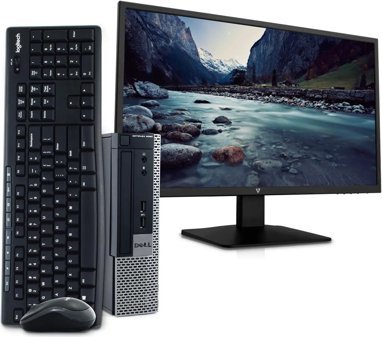 Main image of Dell OptiPlex 9020 Ultra Small Business PC Desktop Computer, Intel Quad Core i5, 16GB RAM, 1TB SSD, Windows 10 Pro, 23.6" FHD LED Monitor, 16GB Flash Drive, Wireless Keyboard & Mouse, DVD, WiFi