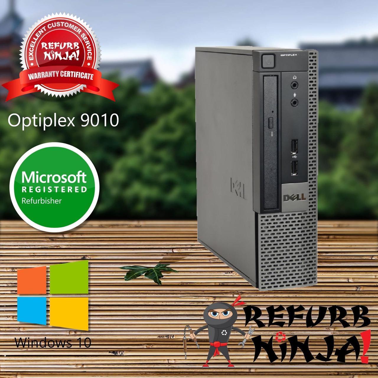 Dell Optiplex 9010 Ultra Small Form Factor Desktop, Intel Quad-Core i5-3470S, (2.90GHz) 4GB RAM, 120GB SSD, DVD, Windows 10 Pro 64-Bit, Wifi