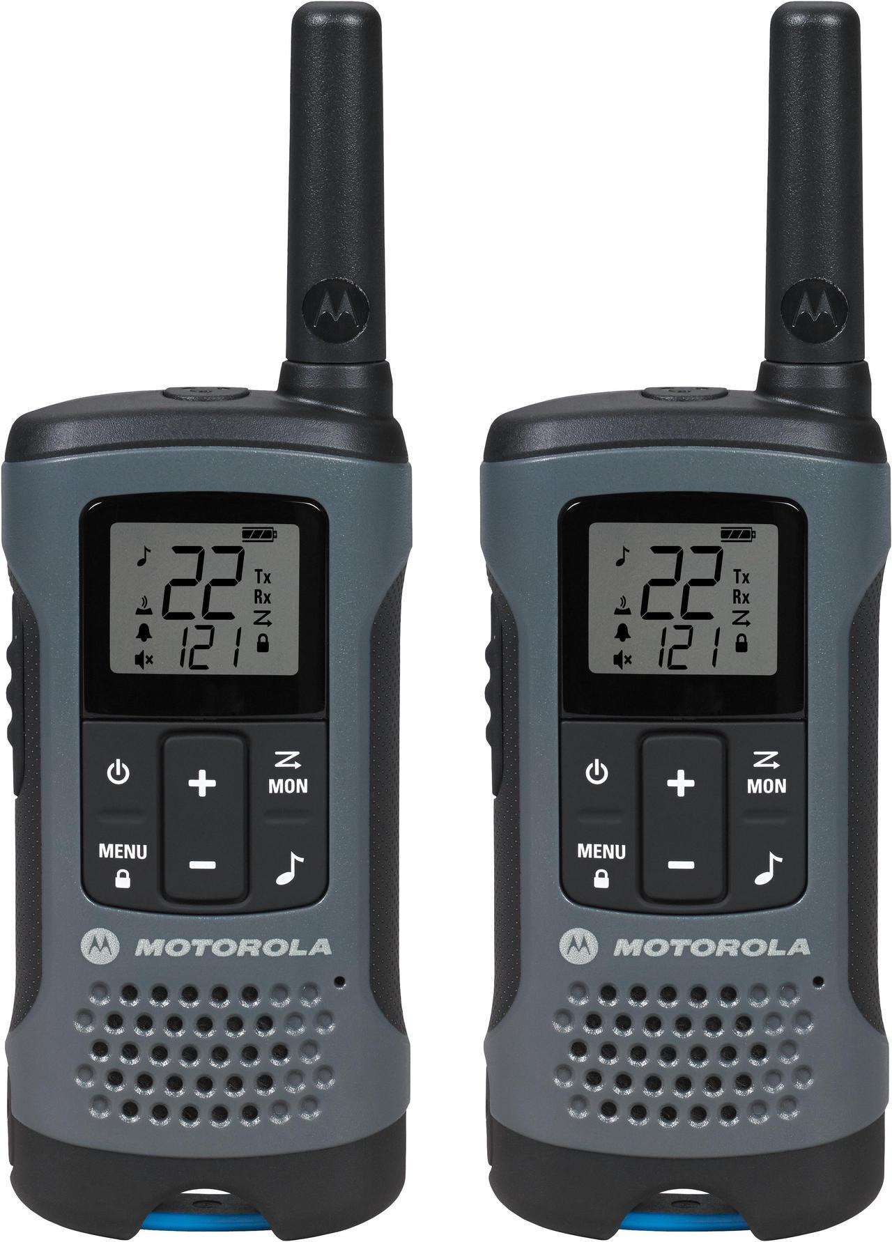 Alt view image 15 of 20 - MOTOROLA T200 Two Way Radio,Gray,NiMh or Alkaline,PK2