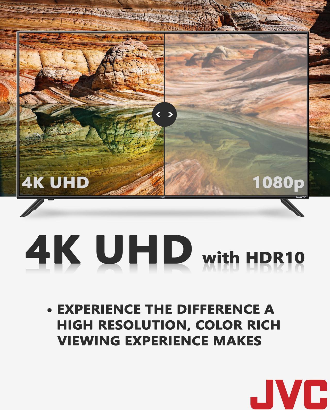 Alt view image 6 of 8 - JVC 43" Select Series 4K UHD HDR LED Roku Smart TV (JVC-LT43MAW595)