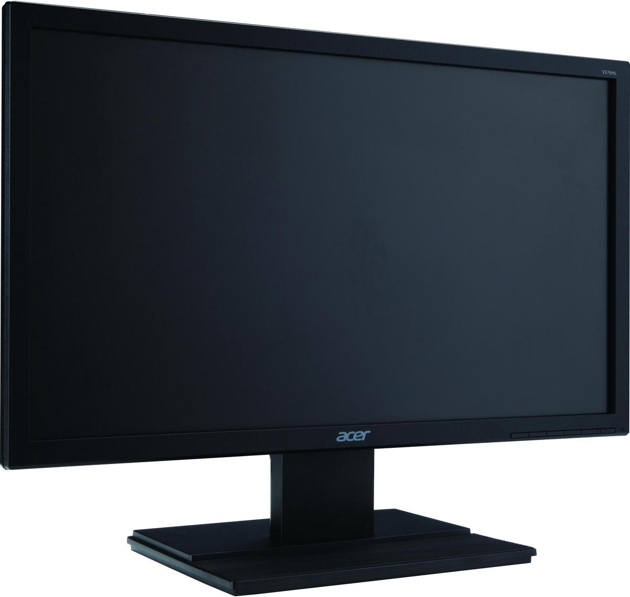 Acer V276HL 27" Full HD 1920 x 1080 5ms VGA DVI HDMI Built-in Speakers Backlit LED LCD Monitor