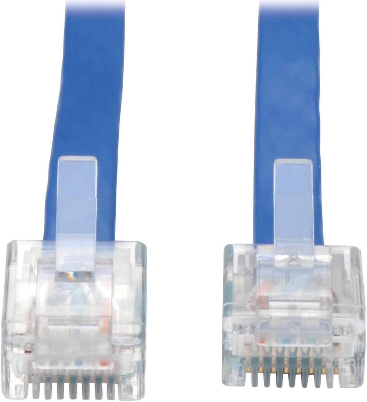 Tripp Lite Cisco Console Replacement Rollover Cable (M/M), RJ45, 32AWG, 10' (N205-010-BL-FCR)