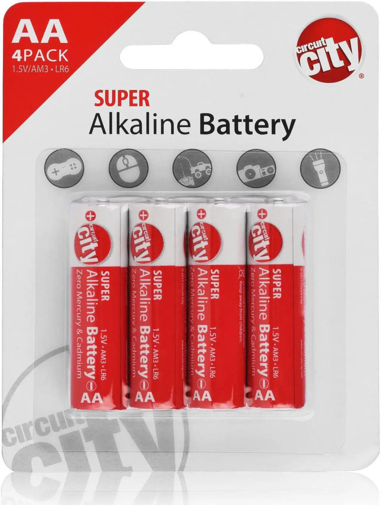Alt view image 2 of 4 - Circuit City AA Enhanced Performance Alkaline Batteries (4 Pack)