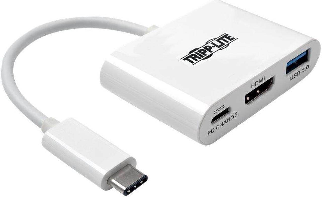 Alt view image 5 of 20 - Tripp Lite USB C to HDMI Multiport Adapter w/PD Charging USB Type C to HDMI (U444-06N-HU-C)