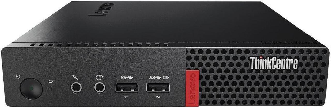 Main image of Lenovo ThinkCentre M710q 10MR0009US Desktop Computer - Intel Core i5 (7th Gen) i5-7500T 2.70 GHz - 4 GB DDR4 SDRAM - 500 GB HDD - Windows 10 Pro 64-bit (English) - Tiny - Black